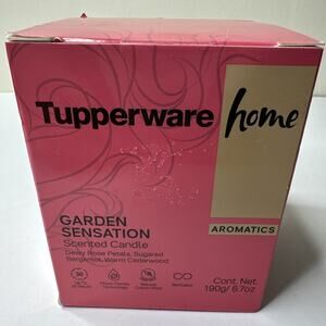 Tupperware Home Aromatics Candle‎ "Garden Sensation" New in Box Unopened